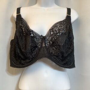 Panache Bra Women’s 46G Sculptresse Estel Full Cup Floral Lace Black